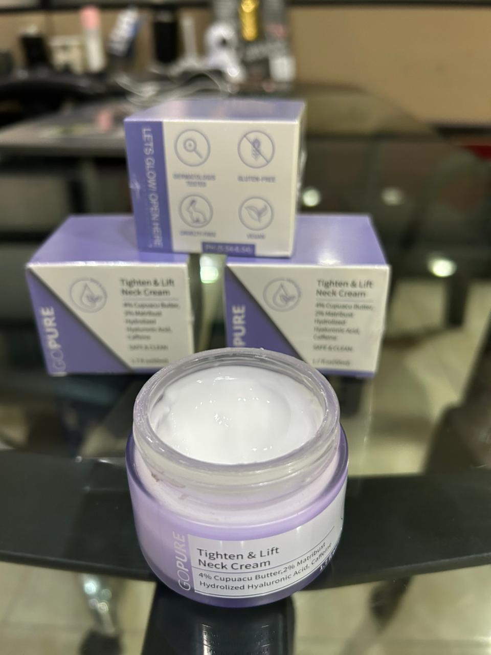 GOPURE Crema reafirmante cuello